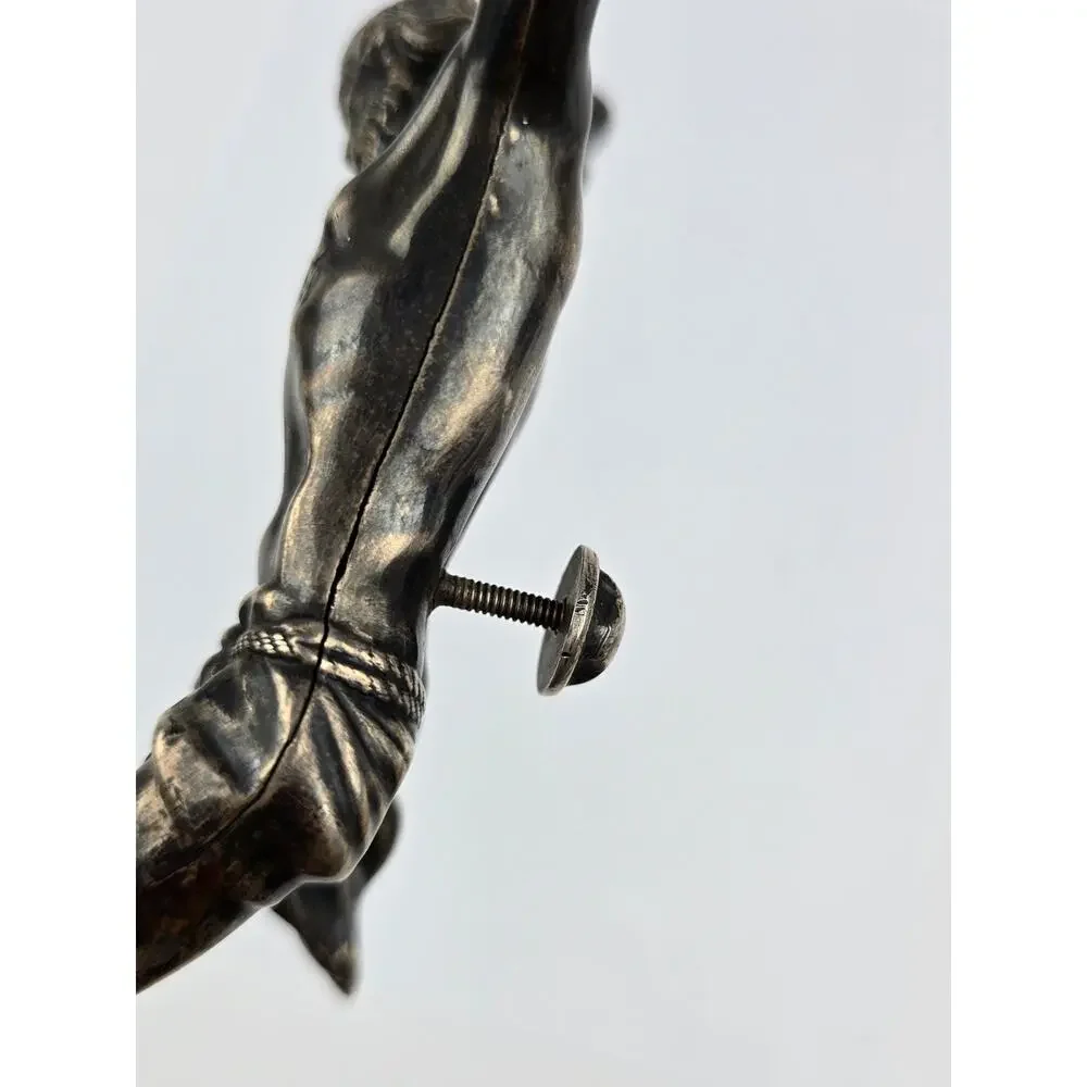 Sterling Silver Corpus ( Crucified Christ ) Jesus Statue Wall Art 7